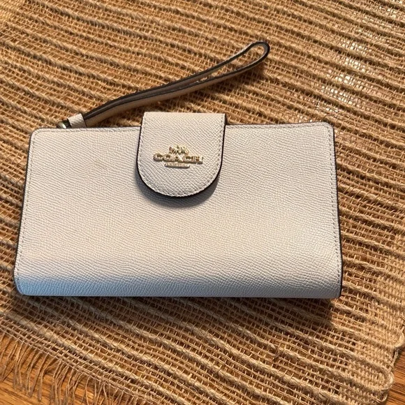 Coach Gray Wristlet Wallet - Picture 2 of 6